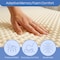 Everyday Home Egg Crate Foam Mattress Topper Twin XL Bed Pad for Extra Comfort and Support Great for Dorm Rooms 66-52-TXL-T - alternate 6