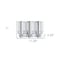 Homeroots Silver Heavy Duty Plastic Three Chamber Wall Mount Soap Dispenser 571492 - alternate 7