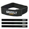 Grizzly Supply Bundle Strap, 12 in L, 1 in W, Hook and Loop Closure, Reusable, Black, 3PK GS-HLBS12-0 - alternate 1