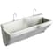 Just Manufacturing Scrub Sink 60 in x 17 1/2 in, 1, 2, Wall, 16 ga. 304 Stainless Steel J7702S-J - alternate 1