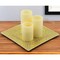 Homeroots Set of Three Ivory Flameless Pillar Candles With Gold Holder, 3PK 483931 - alternate 4