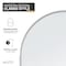 Anzzi Ember Series 74x 34in Framed Arch Fixed Shower Screen Door, Brushed Nickel, 8mm Tempered Clear Glass SD-AZ18-01BN - alternate 16