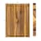 Happimess Eldridge Small 14"W x 10"D Handcrafted Acacia Wood Grain Thick Reversible Cutting Board w/Juice Gro CUT1003A - alternate 5