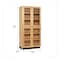 Diversified Spaces Tall Storage Cabinet, 4 Doors Glass, Oak 357-3622K - alternate 4