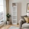 Homeroots 71" White Wood Five Tier Bookcase 546594 - alternate 7