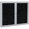 Ghent Enclosed Rubber Bulletin Board 36"x60" PA23660TR-TN - alternate 1