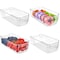 Lifemaster Multi-Purpose Refrigerator Bins, Stackable Organizer with Easy Grip Handles, 4PK LMFRD44G - alternate 1