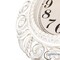 Clockswise 16in Classic Hanging Wall Clock with Ornate Leaf Scroll Frame in Vintage Distressed Finish, White QI004931 - alternate 8