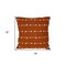 Homeroots 18" Terra Cotta Striped Cotton Throw Pillow With Texture 548954 - alternate 7