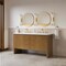 James Martin Vanities Hudson 60" Double Vanity, Honey Oak w/ 3 CM White Zeus Silestone Top 435-V60D-HNO-3WZ - alternate 9