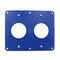 Ericson Coverplate 2-Gang, Blue (2) Single 1.572 8206 - alternate 2