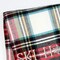 Homeroots 55" X 70" Black Red And White Plaid Cotton Blend Ski House Embroidered Throw Blanket with Fringe 713571 - alternate 6