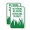 Signmission No Parking Driving or Walking on Grass, 12'' X 18'' 2 Signs, Heavy Gauge Aluminum, 2PK A-1218-2PACK-23626 - alternate 1