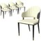 Leisuremod Aria Modern Dining Chair in Leather and Iron Legs with Curved Back in Grey, 4PK AC45GR4 - alternate 1