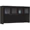 Safco Glass Door Hutches, 72"x15"x39-1/4" , Mocha AHG72LDC - alternate 1