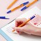 Deli Vintage Capped Ballpoint 0.7mm, Blue Ink, Orange Barrel, 50PK EQ6S-BL - alternate 4