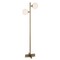Homeroots 70" Brass Two Light Tree Floor Lamp With White Frosted Glass Globe Shade 523543 - alternate 7