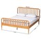 Baxton Studio Lucera Mid-Century Oak Brown Queen Size Bobbin Bed 257-14017-ZORO - alternate 7