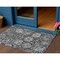 Homeroots 3' X 5' Gray And Ash Gray Damask Washable Indoor Outdoor Area Rug 609072 - alternate 1