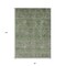 Homeroots 8' X 10' Olive Green And Beige Floral Washable Indoor Outdoor Area Rug 605732 - alternate 8
