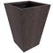 Leisuremod Serene Tapered Square Fiberstone & MgO Clay Planter with Cover, Weatherproof, No Assembly SP21BR - alternate 1