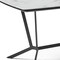 Homeroots 63" Gray White and Black Ceramic and Metal Trestle Base Dining Table 555172 - alternate 6