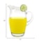 Homeroots 9 Mouth Blown Crystal Barrel Water Juice Or Iced Tea Pitcher 54 Oz 376152 - alternate 6