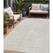 Homeroots 5' X 8' Ivory And Gray Geometric Washable Indoor Outdoor Area Rug 594558 - alternate 1