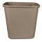 Impact Soft-Sided Plastic 28 Quart WasteBasket No Pinch'm - Beige - 12/Case, 12PK 7702-15 - alternate 5