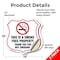 Signmission No Smoking Shield Sign This Is A Smoke F, 18 inch X 18 inch, Vinyl Decal, 2PK SHI-D-2PACK-18-402 - alternate 4