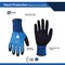 General Electric Unisex Dipped Gloves Black/Blue L 1 pair GG211LC - alternate 4