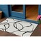 Homeroots 3' X 5' White And Black Abstract Washable Indoor Outdoor Area Rug 597529 - alternate 1