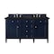James Martin Vanities Brittany 60" Double Vanity, Victory Blue, w/ 3 CM Phantome Eclos Top 650-V60D-VBL-3PHT - alternate 1