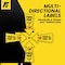 Fuel Stickers Pinch Point Stickers (Multi-Direction Arrow), Pinch Point Warning, Safety, MRO Labels, 2in x1in 4PK 2x1PINCH-ARROW-4PK - alternate 4