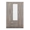 Homeroots Two Piece Gray Solid and Manufactured Wood Bedroom Set 662342 - alternate 6