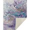 Homeroots 50" X 70" Purple Ivory And Teal Abstract Microfiber Plush Throw Blanket 712319 - alternate 1