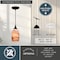 Vaxcel Milano Bronze Mini Pendant Ceiling Light Amber Swirl Glass P0173 - alternate 8