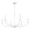 Jonathan Y Ainsley 35" 6-Light Grand Traditional Farmhouse Adjustable Swooping Arm Candle-Style Metal LED Chand JYL9562A - alternate 1