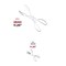 Smarty Had A Party Clear Disposable Plastic Serving Salad Scissor Tongs (50 Tongs), 50PK 2640-CASE - alternate 7