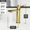 Vigo Halsey Single Handle Single-Hole Bathroom Faucet in Matte Brushed Gold VG01045MG - alternate 6