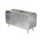 Homeroots 44in Silver Aluminum Enclosed Storage TV Stand 489549 - alternate 1