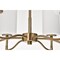 Nuvo Liam, 6 Light Chandelier, Burnished Brass, White Opal Glass 60/8206 - alternate 8