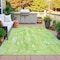 Homeroots 8' X 10' Lime Green And Ivory Abstract Washable Indoor Outdoor Area Rug 632128 - alternate 9