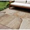 Homeroots 8' X 10' Brown Beige And Taupe Floral Washable Indoor Outdoor Area Rug 582239 - alternate 1