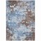 Homeroots 9' X 12' Brown And Sky Blue Abstract Washable Indoor Outdoor Area Rug 631967 - alternate 7
