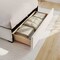 Martha Stewart Nyla Queen Upholstered Platform Bed with Curved Nailhead Headboard and Footboard Storage Drawer XH-8529-Q-WH-MS - alternate 9