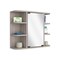 Homeroots 24" Light Gray Wood Floating Single Door Bathroom Vanity And Medicine Cabinet With Mirror 543604 - alternate 6