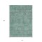 Homeroots 8' X 10' Teal Blue Geometric Washable Indoor Outdoor Area Rug 607509 - alternate 7