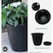 Hc Companies Eclipse 16'' Black Planter with Saucer ECA16000G18 - alternate 5