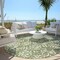 Homeroots 8' Green Gray And Ivory Round Floral Washable Indoor Outdoor Area Rug 595945 - alternate 7